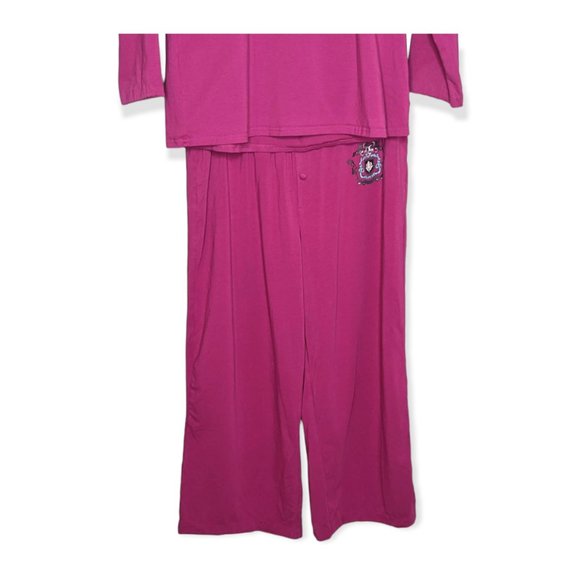 Fashion Bug Dark Pink Pajama Set Size XL - Picture 3 of 16